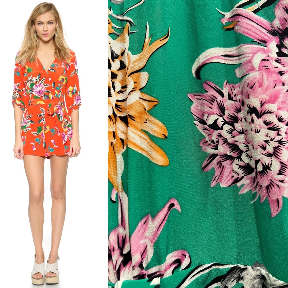 Yumi Kim Green Dragon Flower Romper
